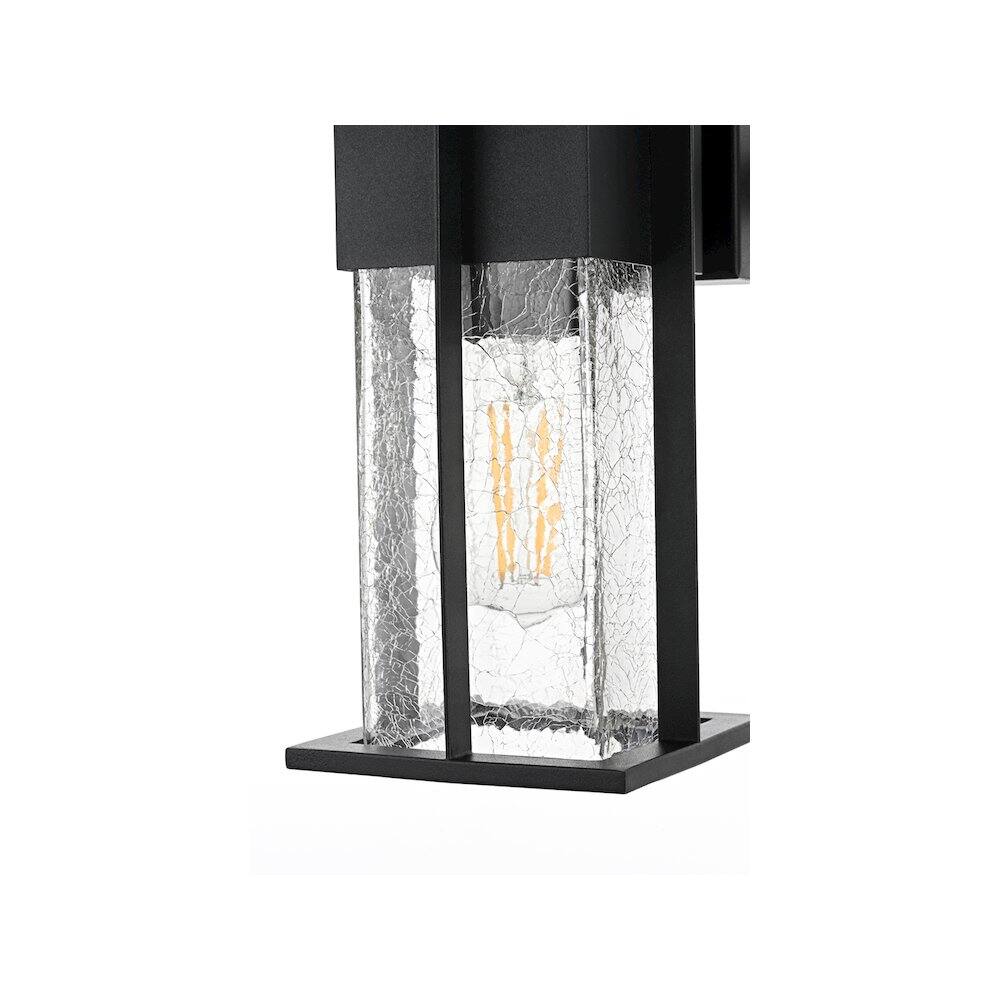 Alt View 2. Elegant Lighting - Janney 7 inch Outdoor Pendant in Black - Black.