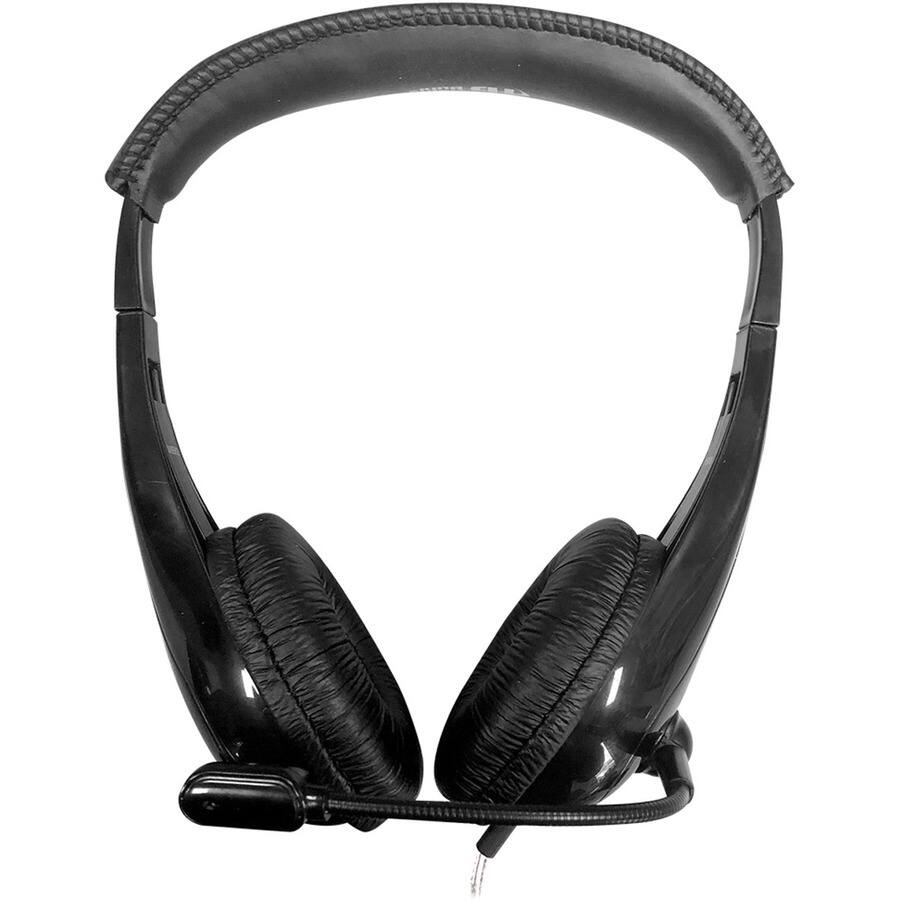 Alt View 3. Hamilton Buhl - Hamilton Buhl Motiv8 Mid-Sized Headset With Gooseneck Mic And In-line Volume Control - Stereo - Wired - 32 Ohm - 50 Hz - Black.