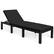 Left. Costway - Patio Rattan Lounge Chair Chaise Recliner Adjust Cushion Cover - Black /Turquoise.