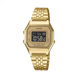 Casio - Vintage Digital Watch with Illuminator - LA-680WGA-9B - Gold