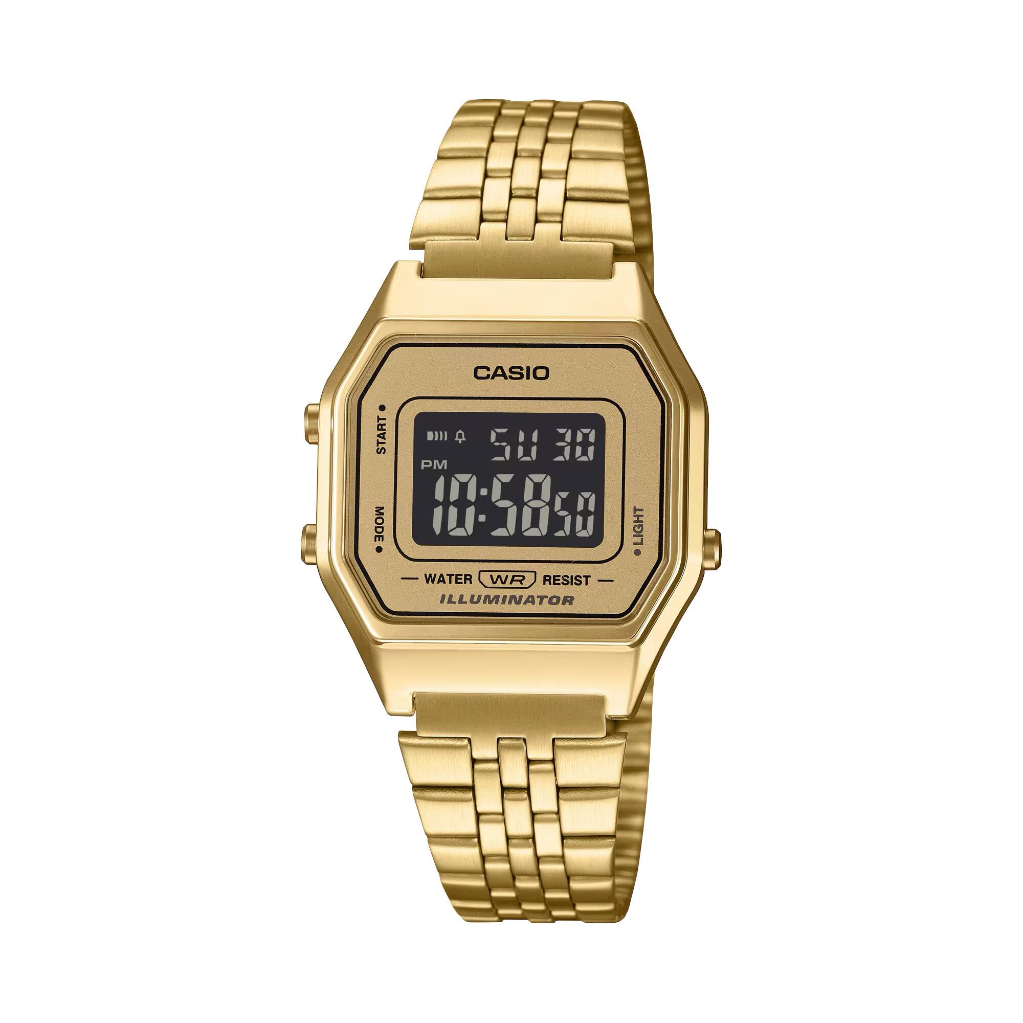 CASIO  
START D111  
5U 30 PM 7-  
MODE 15850 50  
LIGHT  
WATER WR RESIST  
ILLUMINATOR