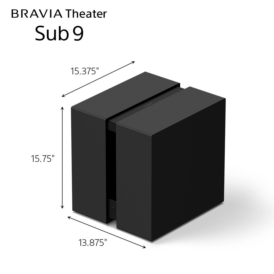 BRAVIA Theater Sub 9  
15.375" x 15.75" x 13.875"
