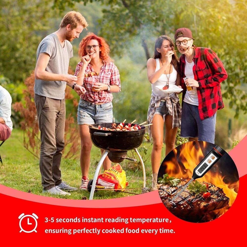 3-5 seconds instant reading temperature, ensuring perfectly cooked food every time.