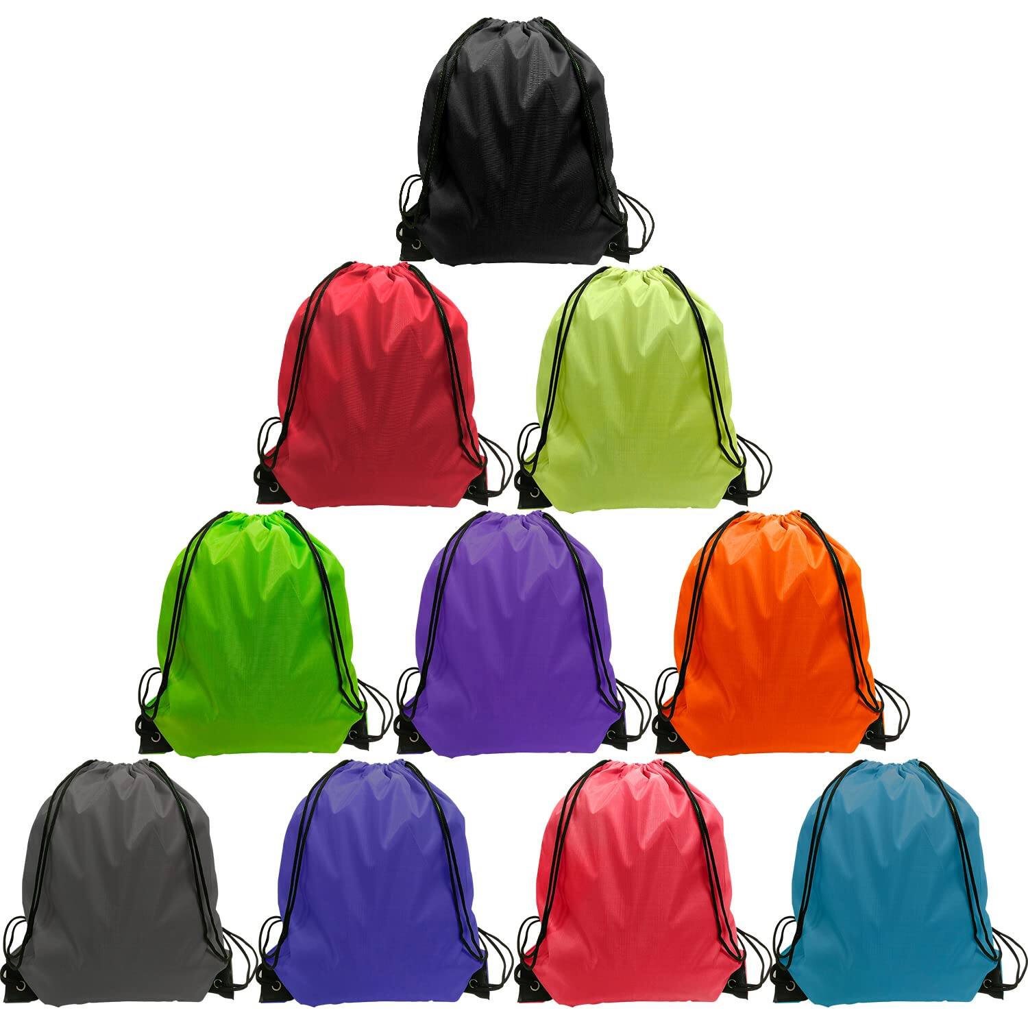 Cozy Serene Drawstring Backpack Bulk Nylon Bag String For Gym Party ...