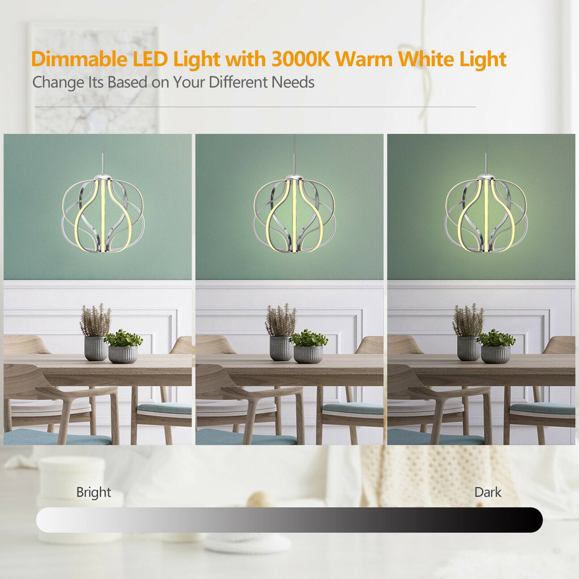 Dimmable LED Light with 3000K Warm White Light  
Change Its Based on Your Different Needs  

Bright  
Dark