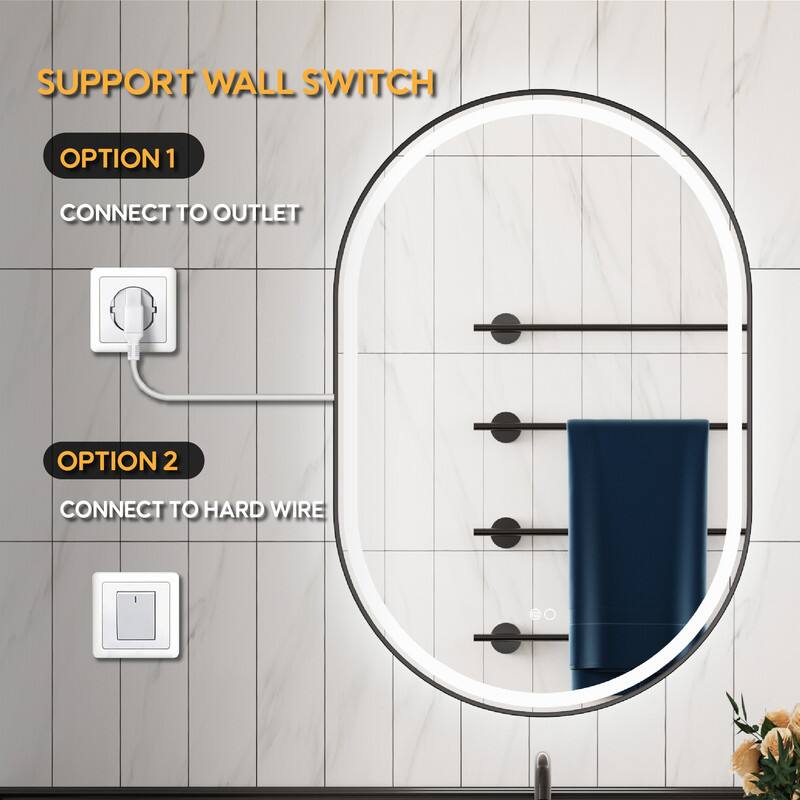 SUPPORT WALL SWITCH  
OPTION 1  
CONNECT TO OUTLET  
OPTION 2  
CONNECT TO HARD WIRE