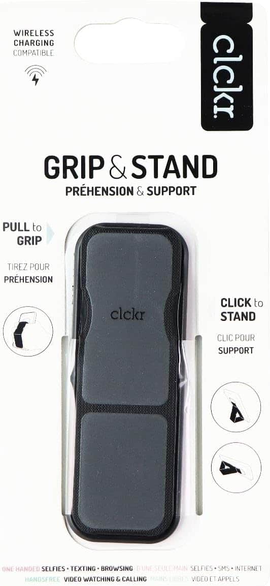 CLCKR - Grip & Stand Phone Grip | Color: - Grey, Black