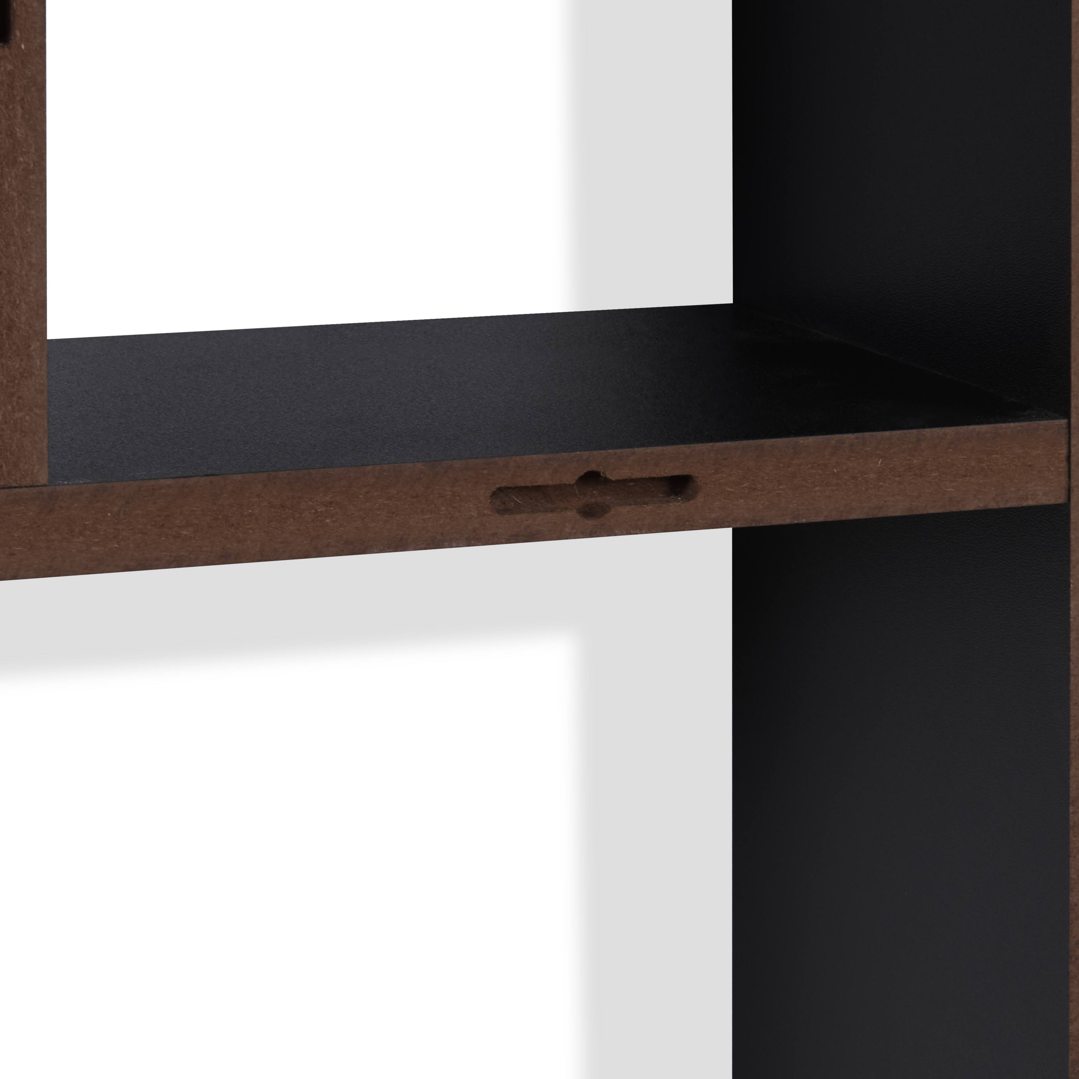 Alt View 2. Danya B - Cantilever Wall Shelf - Black - Black.