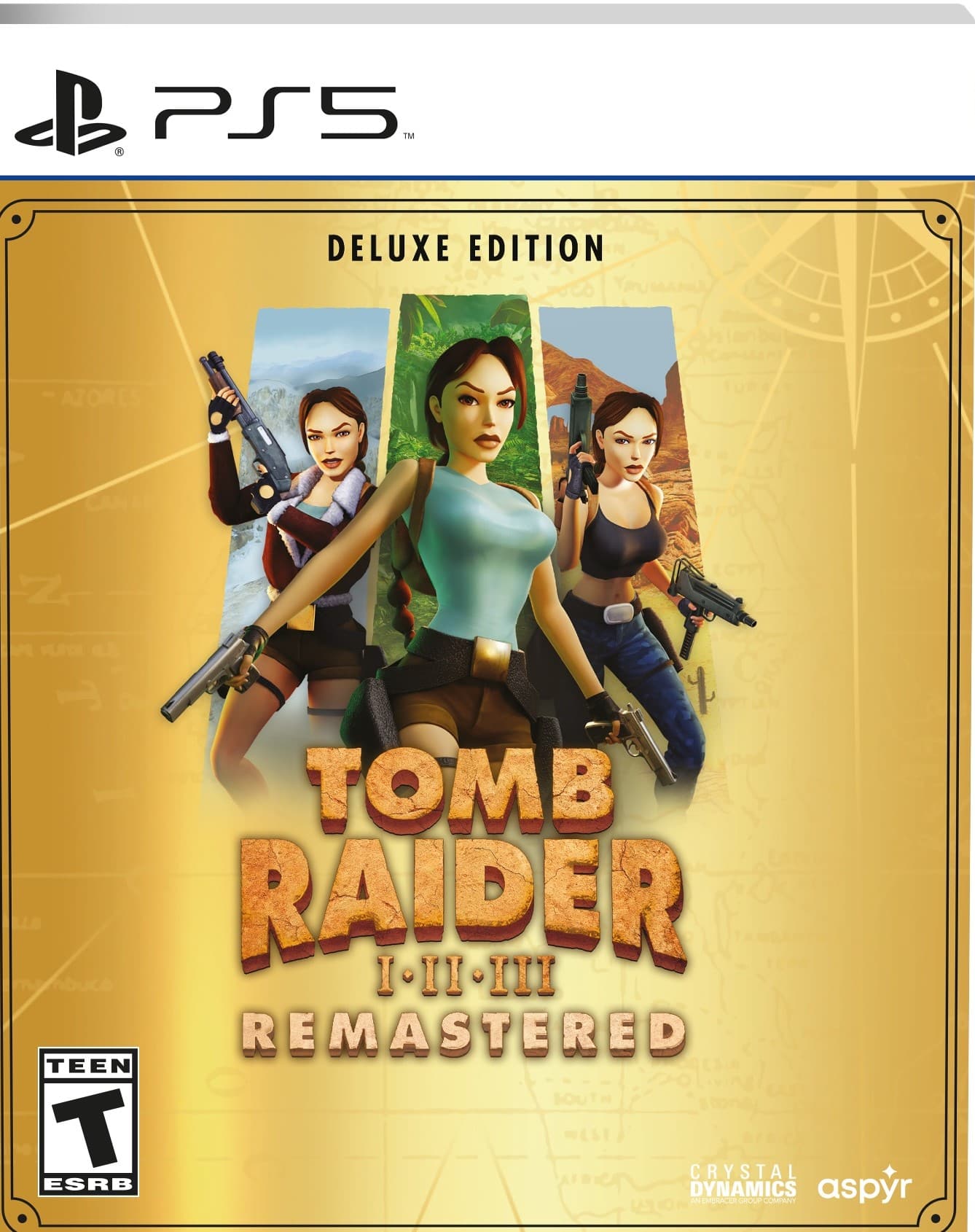 Tomb Raider I-III Remastered Starring Lara Croft Deluxe Edition - PlayStation 5 - Front_Zoom