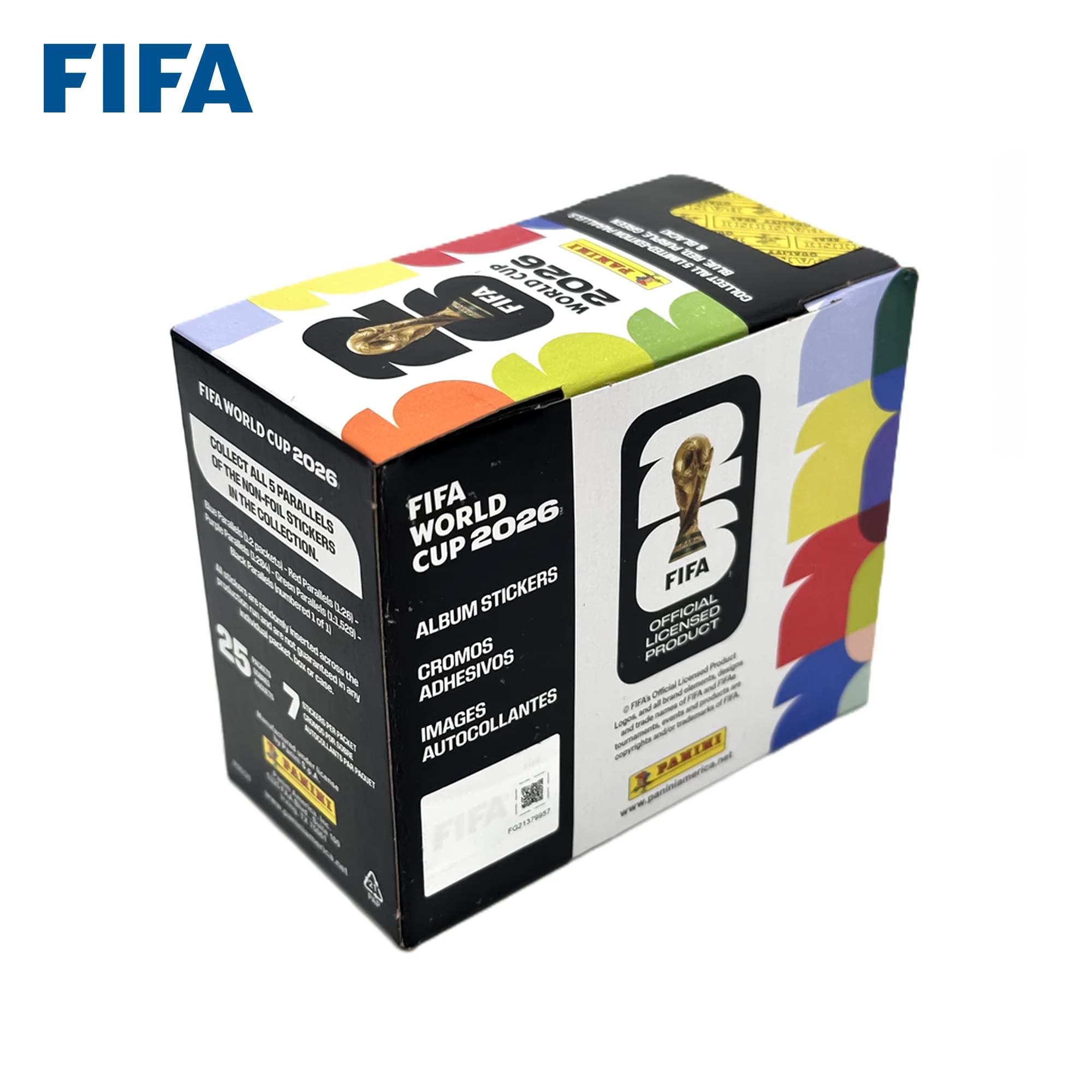 FIFA WORLD CUP 2026  
ALBUM STICKERS  
CROMOS ADHESIVOS  
IMAGES AUTOCOLLANTES  
25 CROMOS  
OFFICIAL PRODUCT