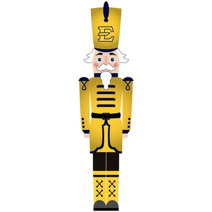 Front. Fan Creations - ETSU Buccaneers 46" Nutcracker Leaner - Multicolor.