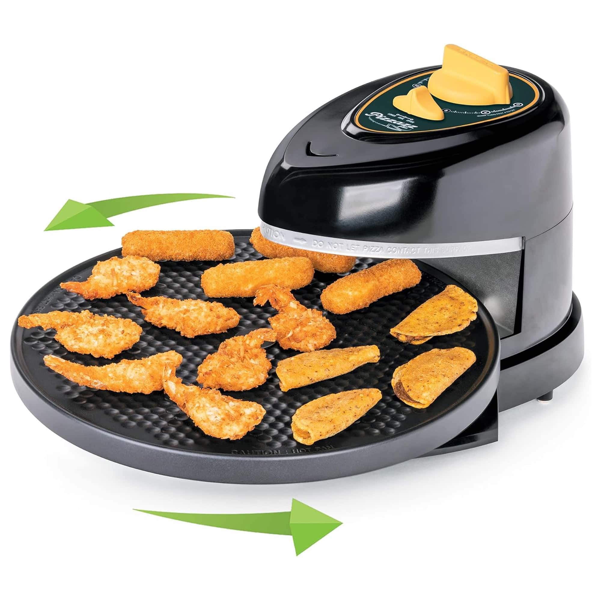 Presto 03434 Green Gold Game Day Pizzazz Pizza Oven Black 03430