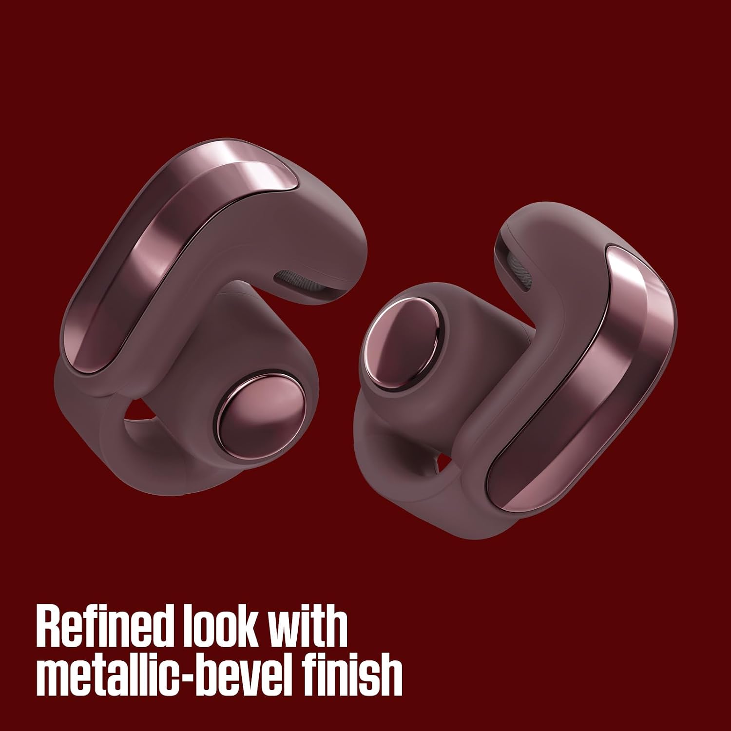 Refined look with metallic-bevel finish