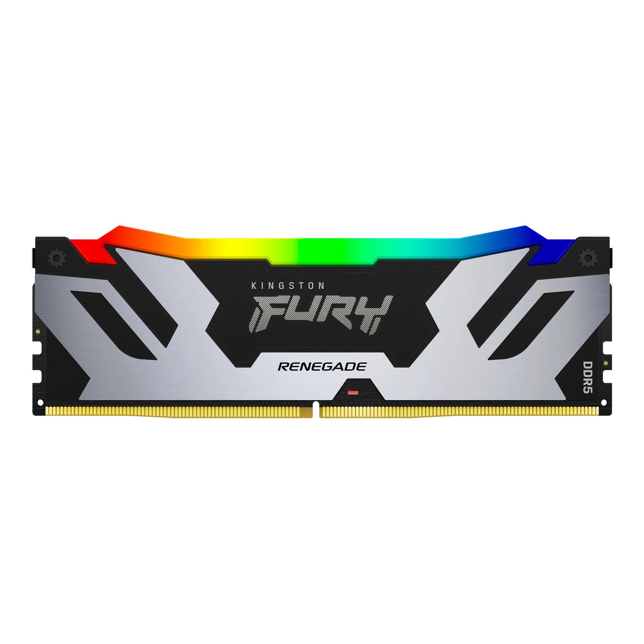 Alt View 1. Kingston - FURY Renegade RGB XMP 32GB (2PK 16GB) 6400 MHz DDR5 CL32 DIMM Desktop Memory Kit.
