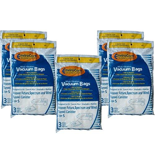 ALLERGY SUFFERERS A MUST FOR EnviroCore TECHNOLOGIES Micro Filtration Vacuum Bags

Designed to Fit Hoover Futura, Spectrum and Wind Tunnel Canister Type S

3 BAGS