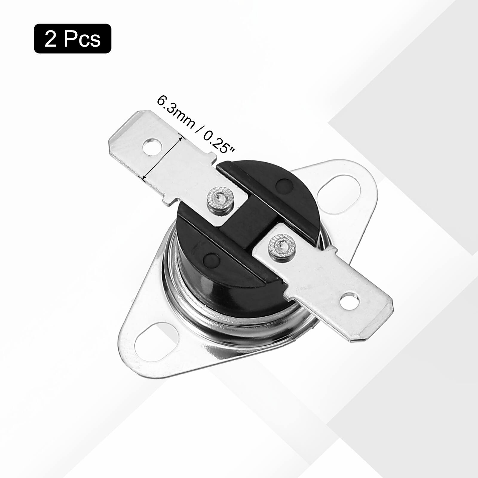 2 Pcs 6.3mm / 0.25"