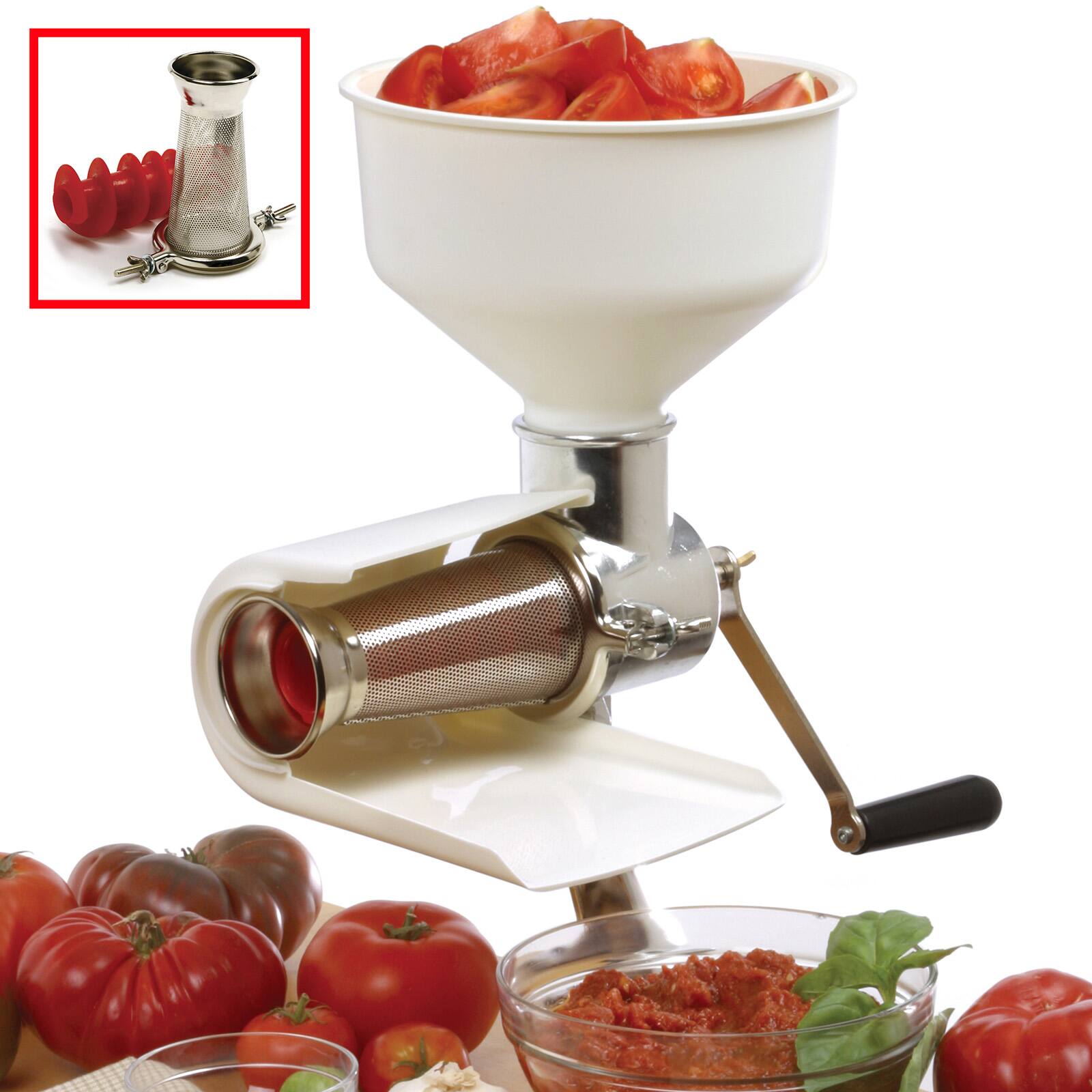 Alt View 1. Norpro - 3 Quart The Original Sauce Master Food Strainer for Vegetables, Fruits, and Puree - White.