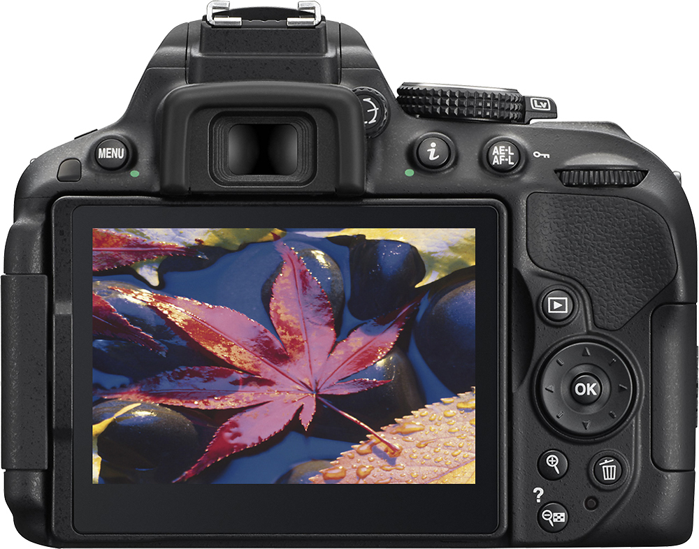 Nikon D5300 Digital SLR Camera - Black (24.2 MP, AF-P 18-55mm VR Lens Kit)  3-Inch LCD Screen - International Version (No Warranty) : Electronics 