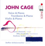 Front Standard. John Cage: Voice & Piano; Trombone & Piano; Violin & Piano [CD].