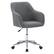 Angle. CorLiving - Marlowe Upholstered Chrome Base Task Chair - Grey.