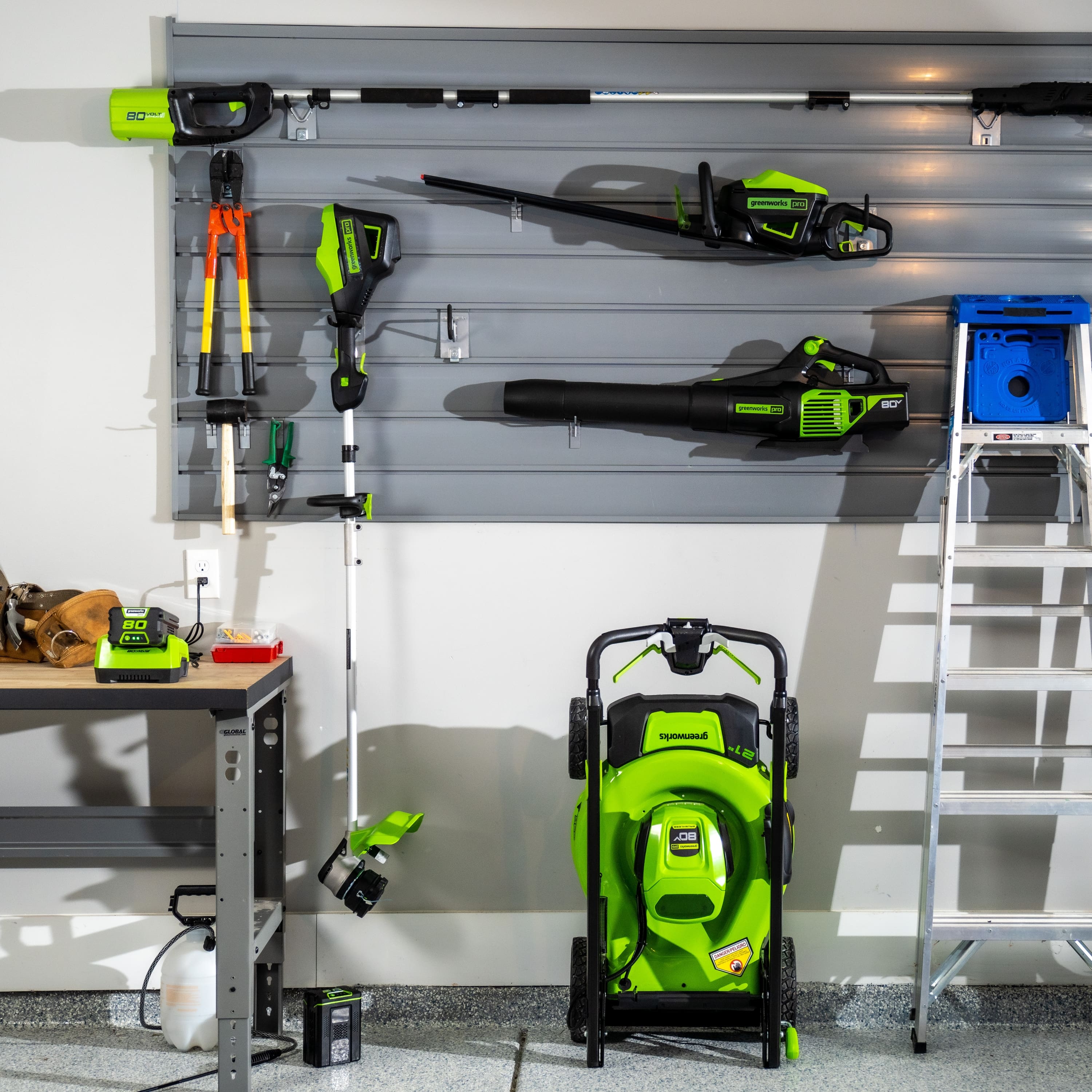 Alt View 15. Greenworks - 80 Volt 2Ah Battery (Charger not included) - Black/Green.