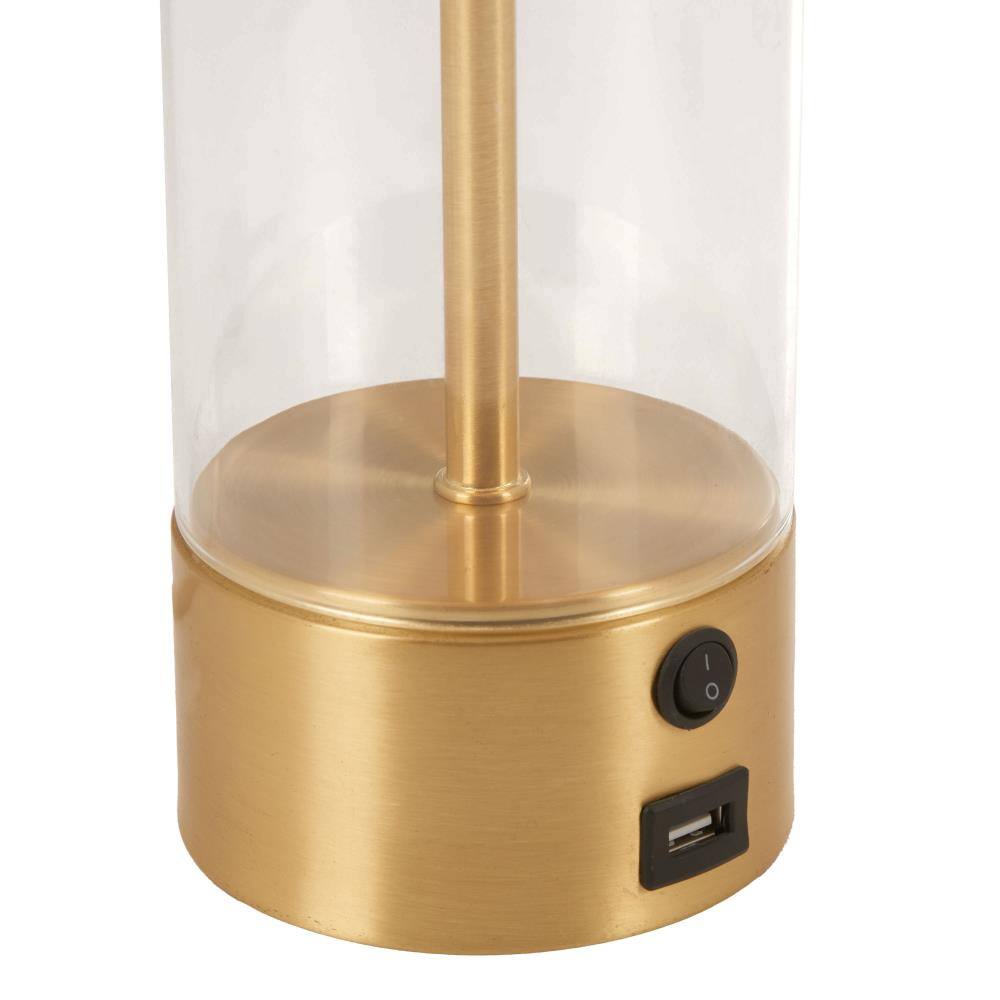 Back. Hivvago - Boreal Table Lamp Beige & Gold - Beige & Gold.