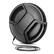 Front. Vivitar - 52mm Universal Extra Durable Center Pinch Snap On Lens Cap Front Dust Cover for Canon Nikon Sony Fujifilm Lenses - Black.