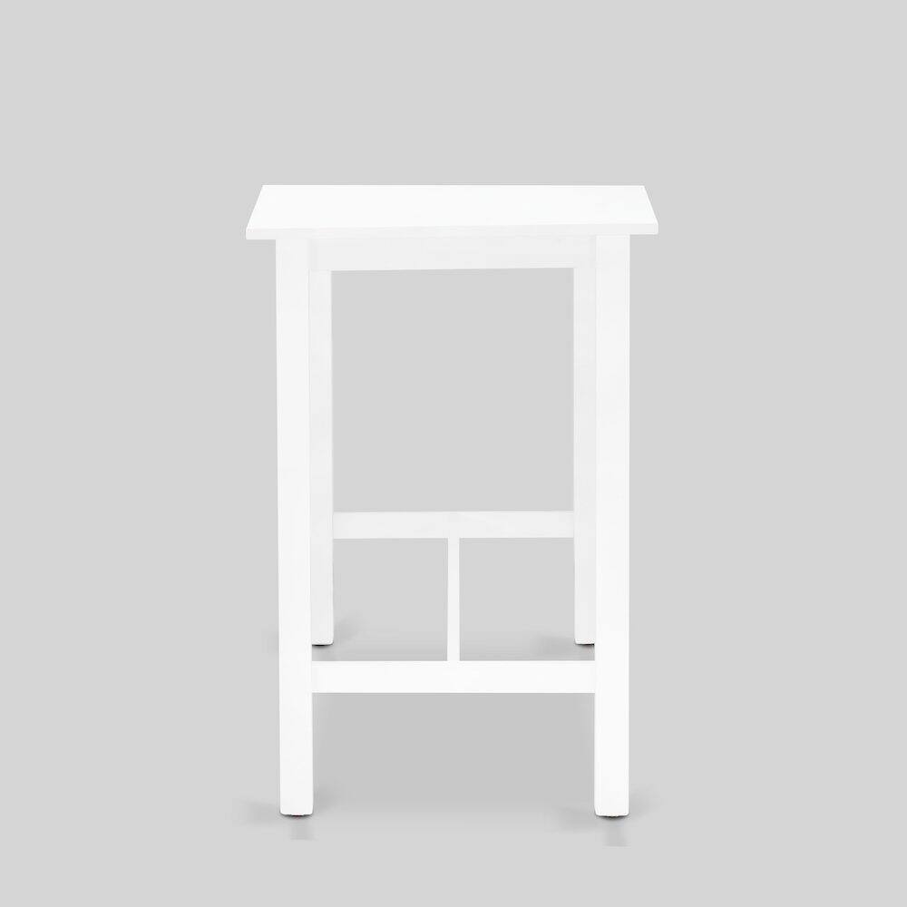 Alt View 3. East West Furniture - East West Furniture 4 Piece Mid Century Dining Set Contains a Dining Table, 2 Kitchen Stools with a Kitchen Bench - - Multi-Color.