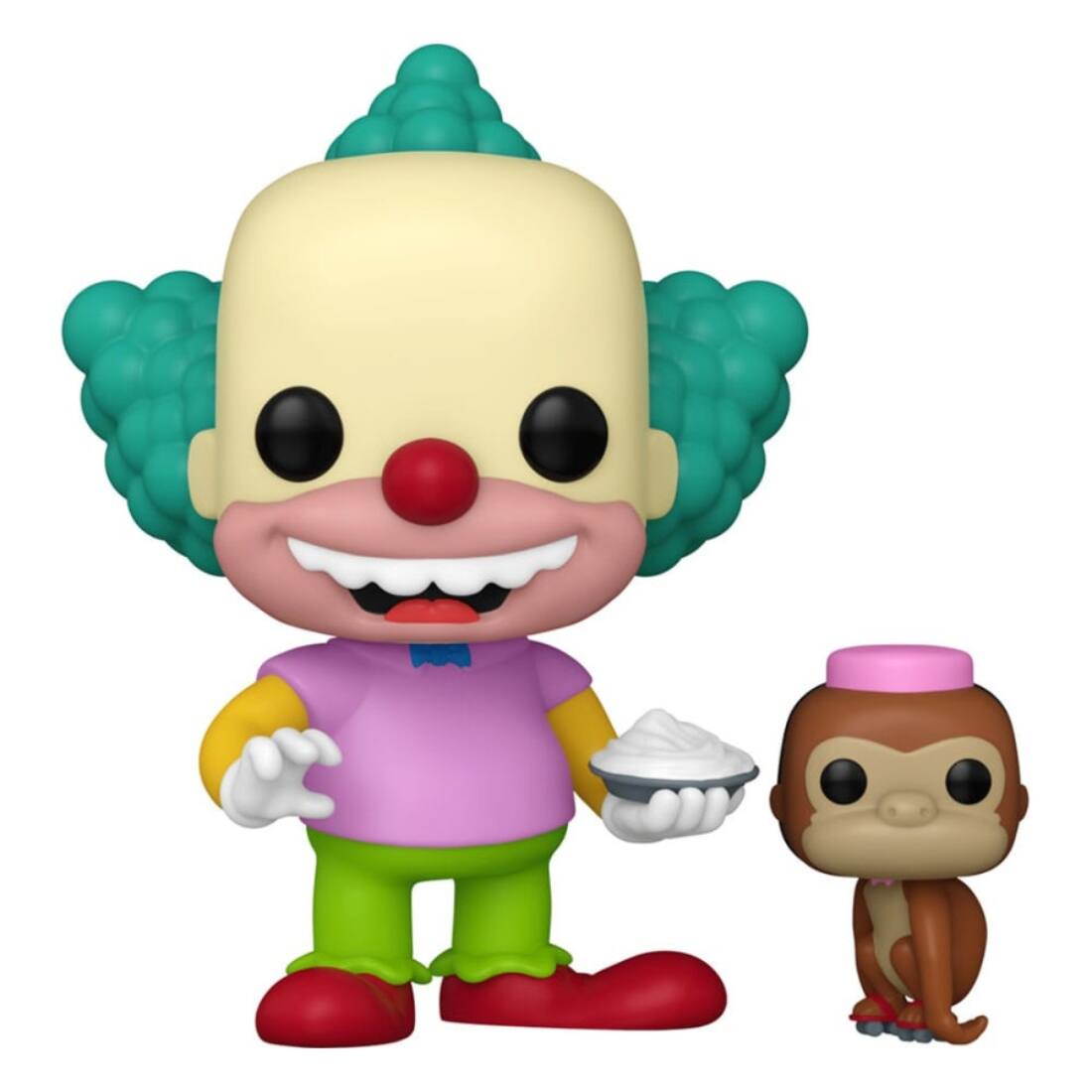 Angle. Funko - Funko POP! & Buddy: Simpsons - Krusty With Mr. Teeny   - COLLECTIBLES - Multicolor.