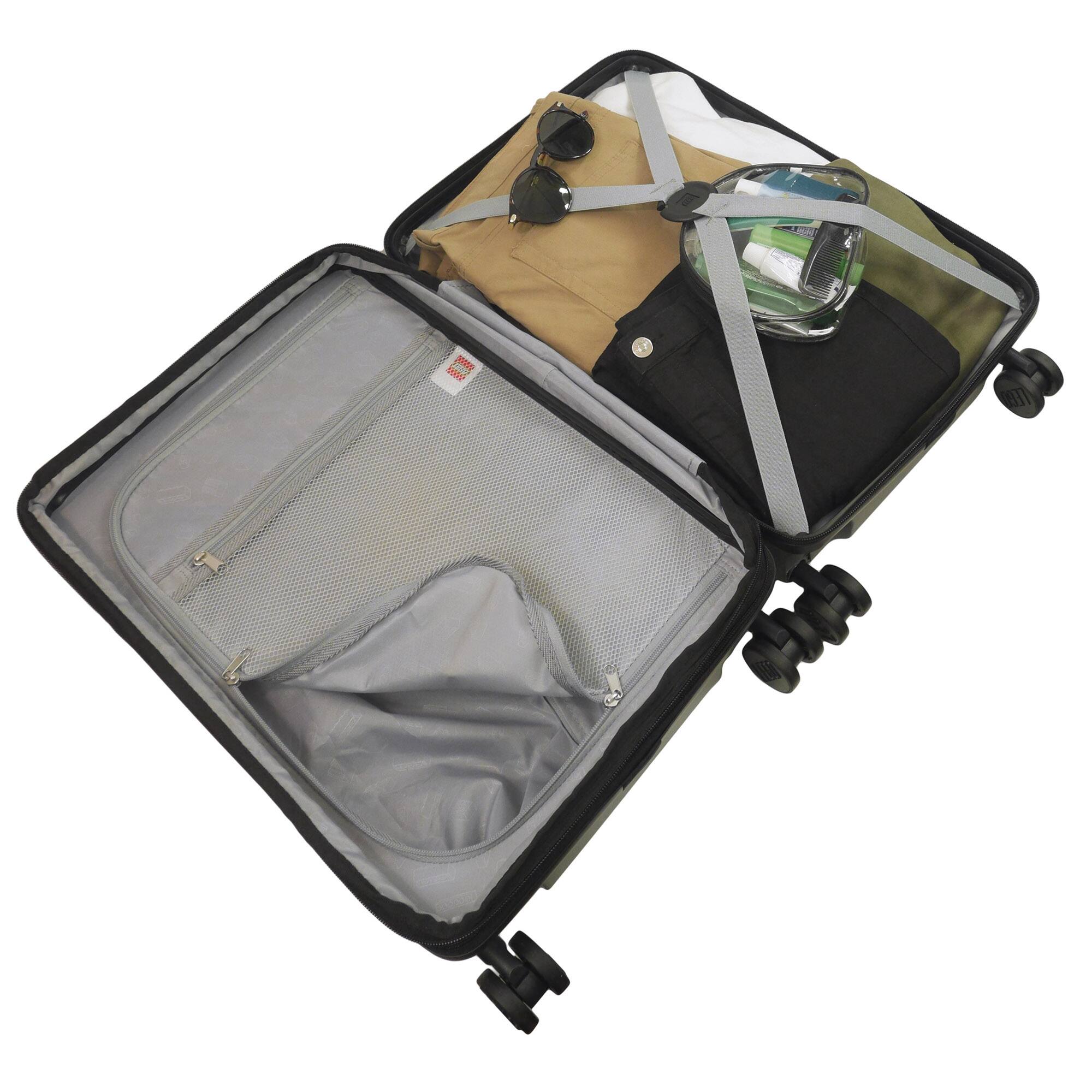 Alt View 1. LEGO - Signature Brick 2x3 Trolley Expandable 21.5 inch carry-on luggage - GREY.