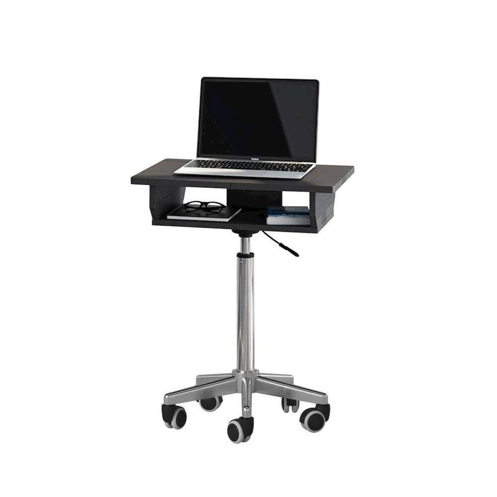 Angle. FurniFact - Gray Folding Desk With Adjustable Height And Panels - Gray.