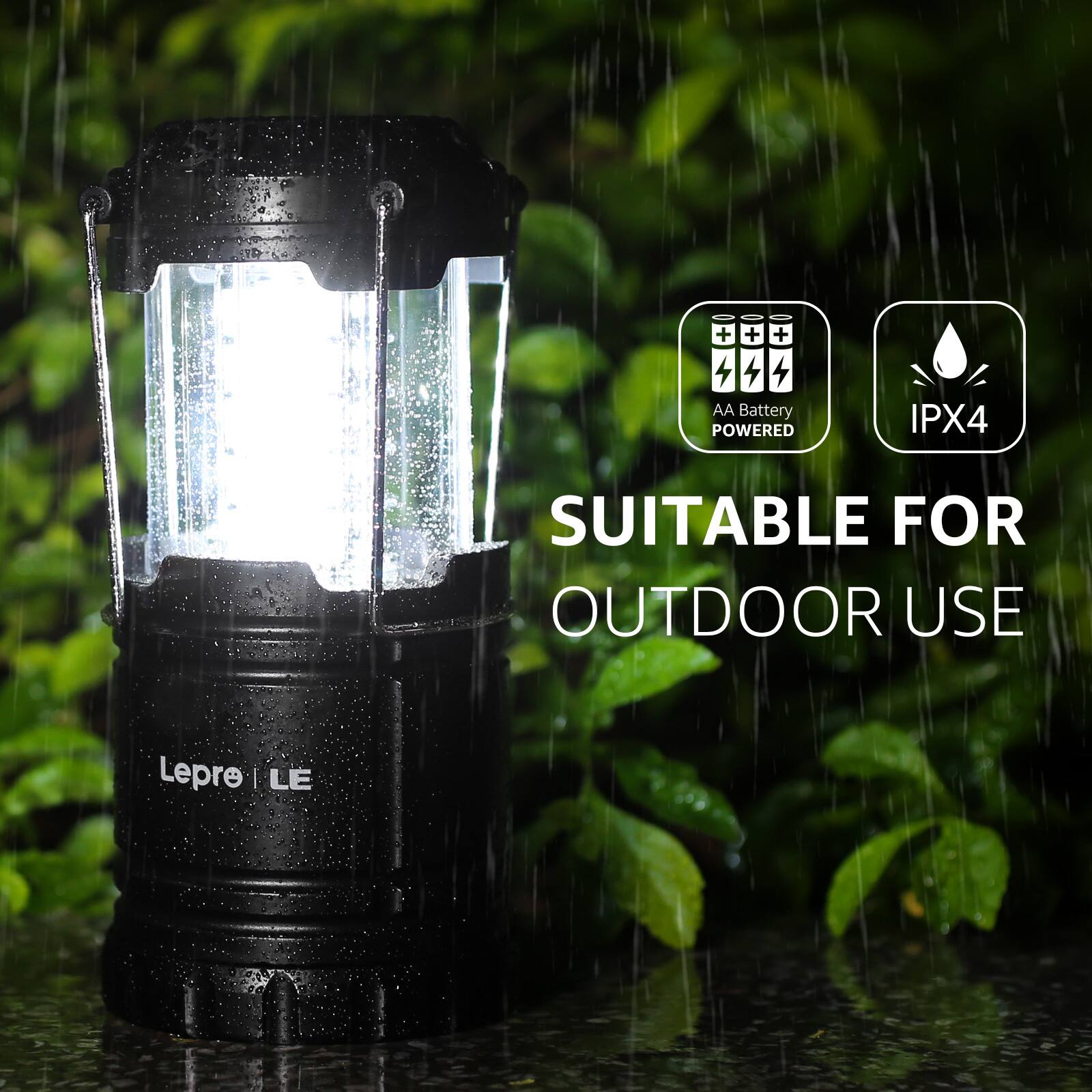 AA Battery POWERED  
IPX4  
SUITABLE FOR OUTDOOR USE  

Lepre | LE