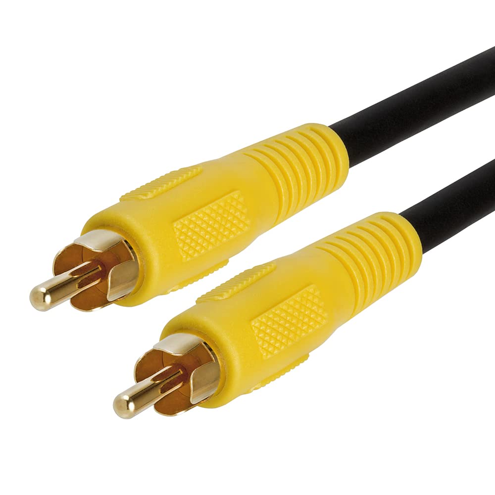 Left. Cmple.com - RCA Subwoofer Cable 75ft Black S/PDIF Digital Coaxial Audio & Composite Video Cord - Black.