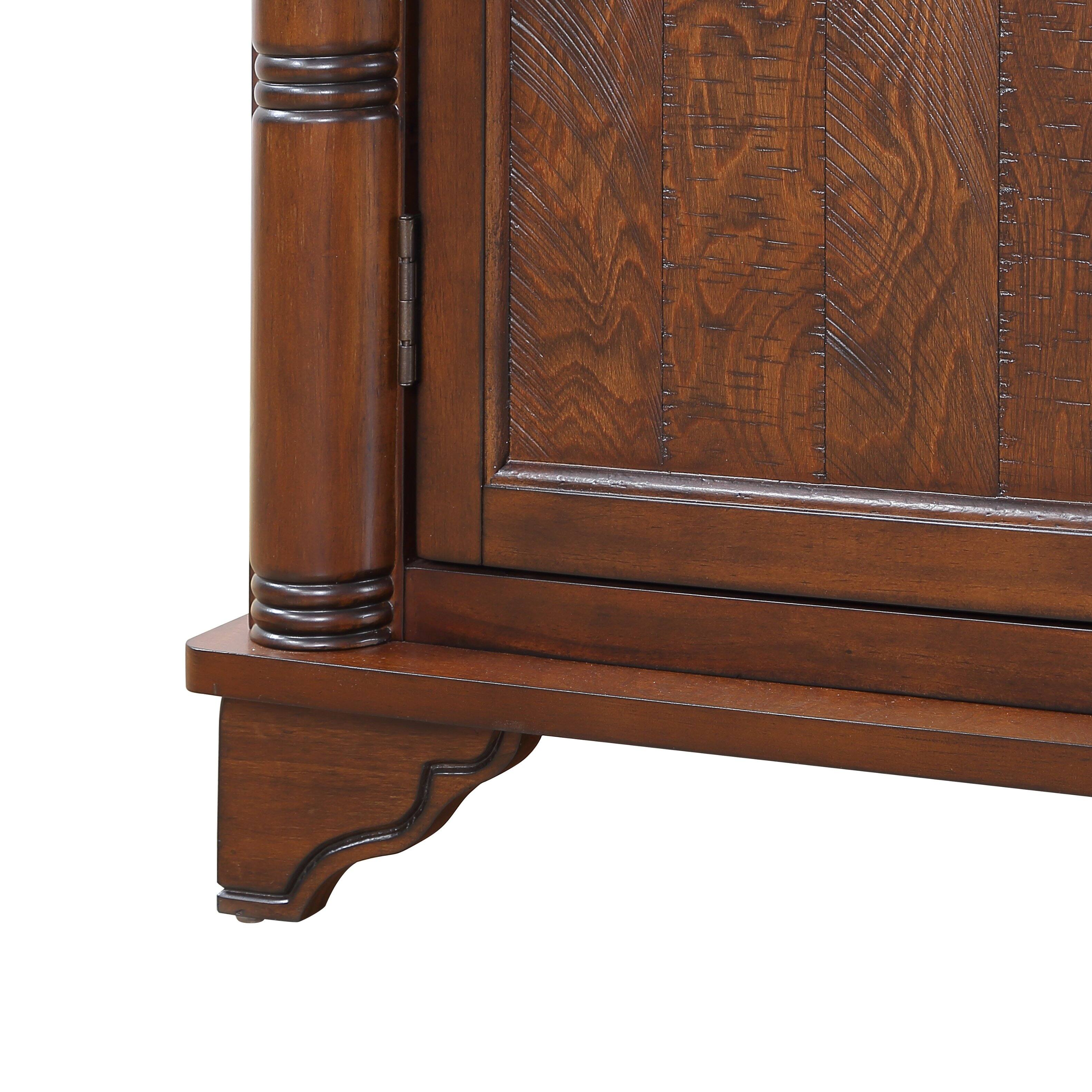 Alt View 7. GOODSILO - Retro Console Table with Adjustable Storage Shelf for Entryway, Living Room, Hallway, and Foyer - Light Espresso.