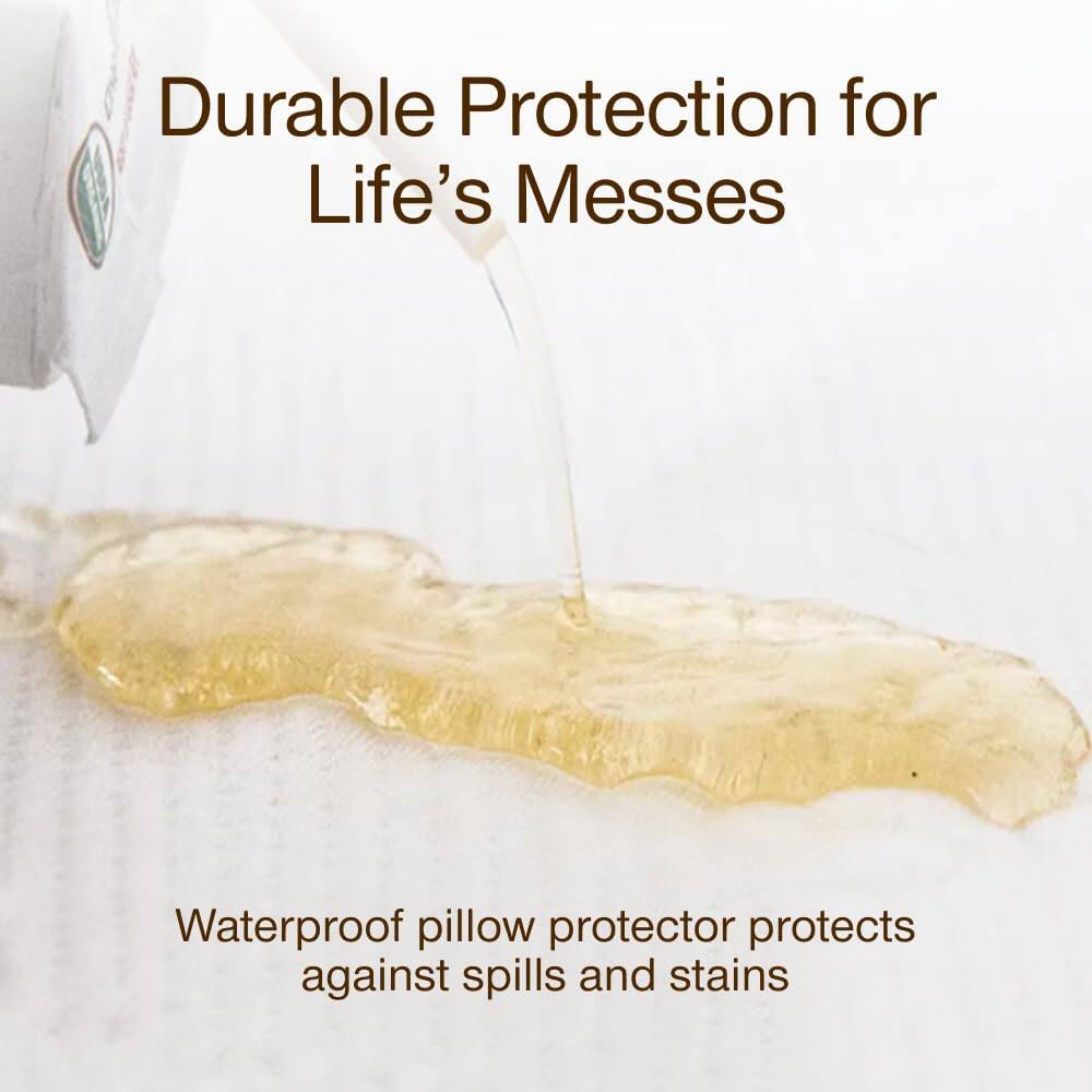 Durable Protection for Life's Messes

Waterproof pillow protector protects against spills and stains
