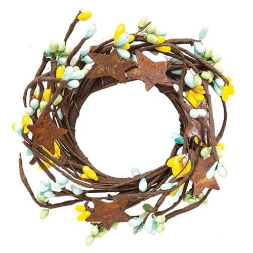 Front. BreeBe - Pip Berry Ring With Stars Spring Mix 2" - Multicolor.