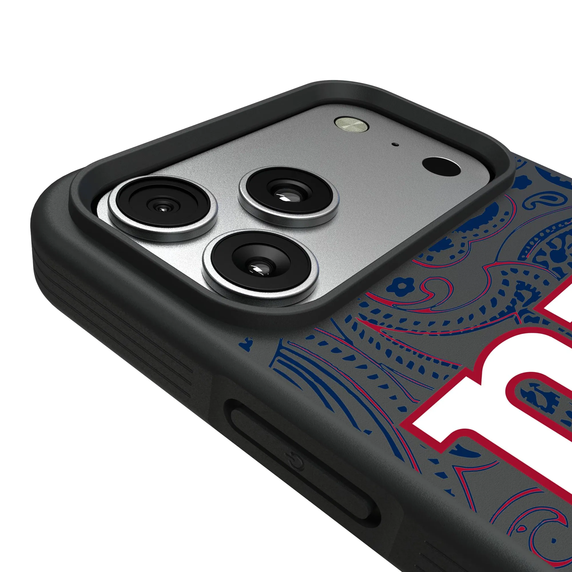 Alt View 2. Keyscaper - New York Giants Bump Case with 8.2ft Drop Protection - 15 - Multicolor.