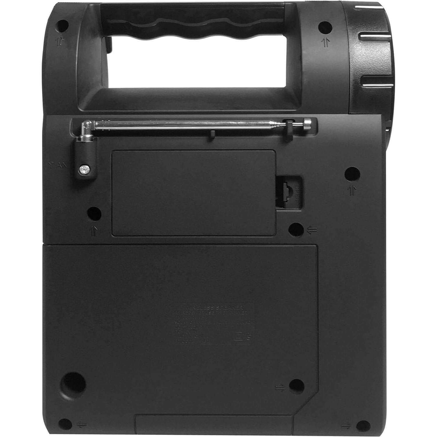 Left. Supersonic - Supersonic SC-1075ER Solar Power Bluetooth Speaker with FM Radio Flashlight Lantern..