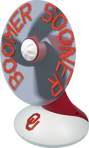 Angle Standard. Champion Treasures - Oklahoma Light-Up Desk Fan.