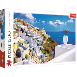Trefl - Red 1500 Piece Puzzle - Santorini, Greece / Wlodarczyk