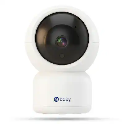 Front. Miko - Miko Luna 2K HD Smart Baby Camera with Cry and Temperature Alerts - White.