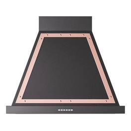 ILVE - 30 inches - Externally Vented - Wall Range Hood - Glossy Black
