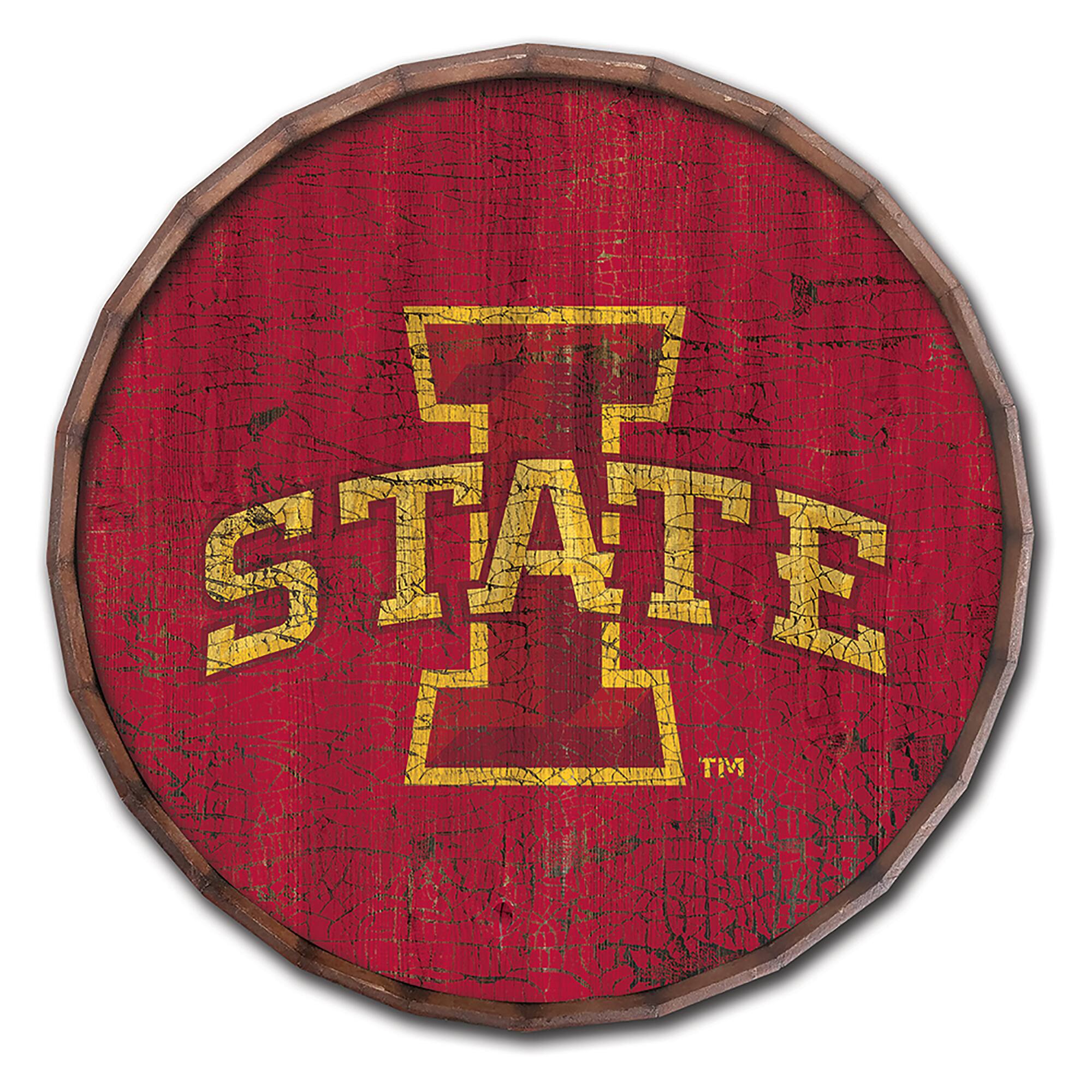 "Fan Creations - Iowa State Cyclones 24"" Cracked Color Barrel Top Sign - Multicolor" price history on PriceWatchPro