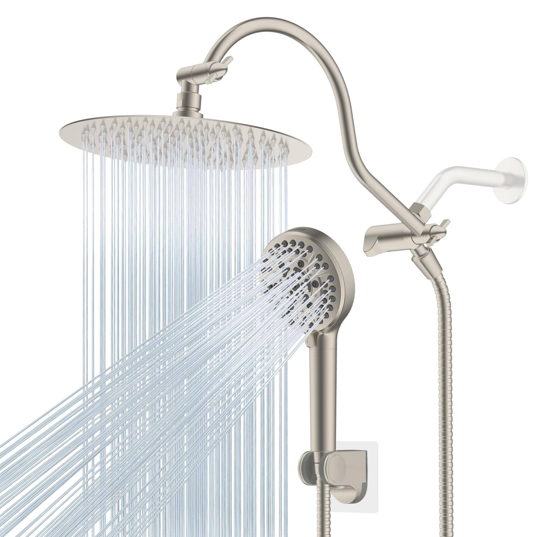 Brushed Nickel-Round 10''