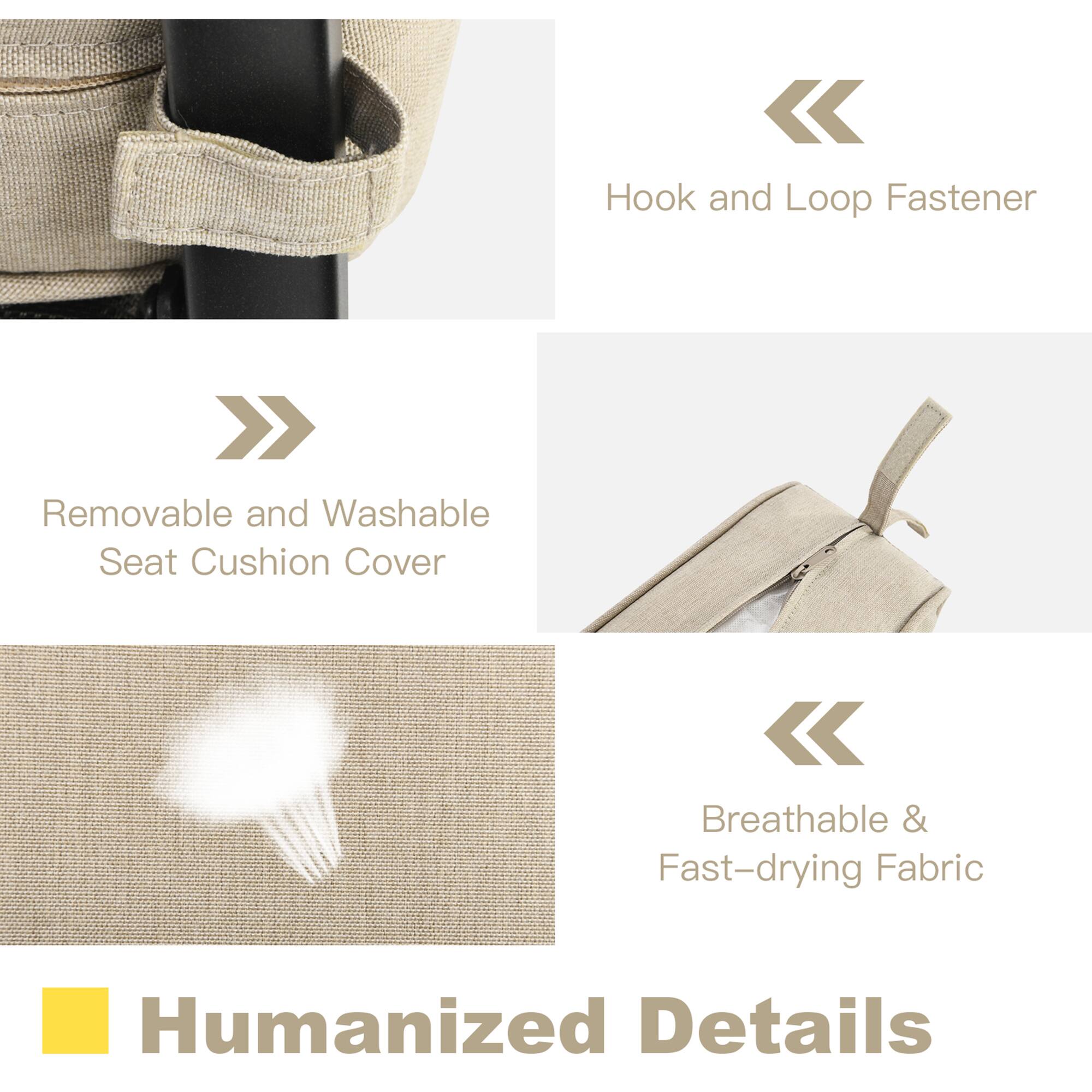 Humanized Details
Hook and Loop Fastener
Removable and Washable Seat Cushion Cover
Breathable & Fast-drying Fabric