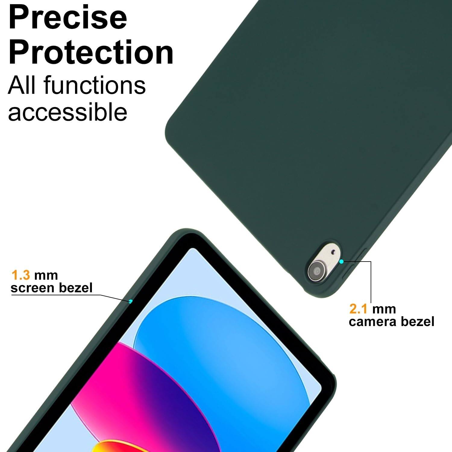 Precise Protection  
All functions accessible  
1.3 mm screen bezel  
2.1 mm camera bezel