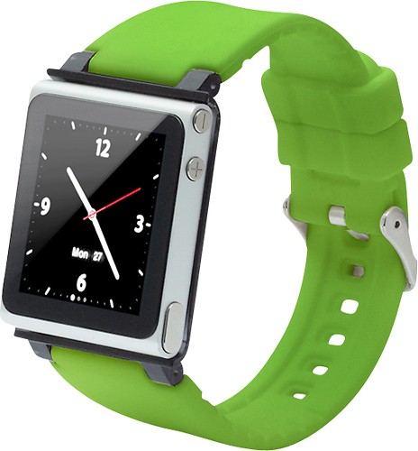 Hiel amplitude walgelijk Best Buy: iWatchz Q Series Watch Band for 6th-Generation Apple® iPod® nano  Green 8075721