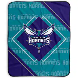 Pegasus - Charlotte Hornets 50" x 60" Diamond Logo Fleece Blanket - Multicolor