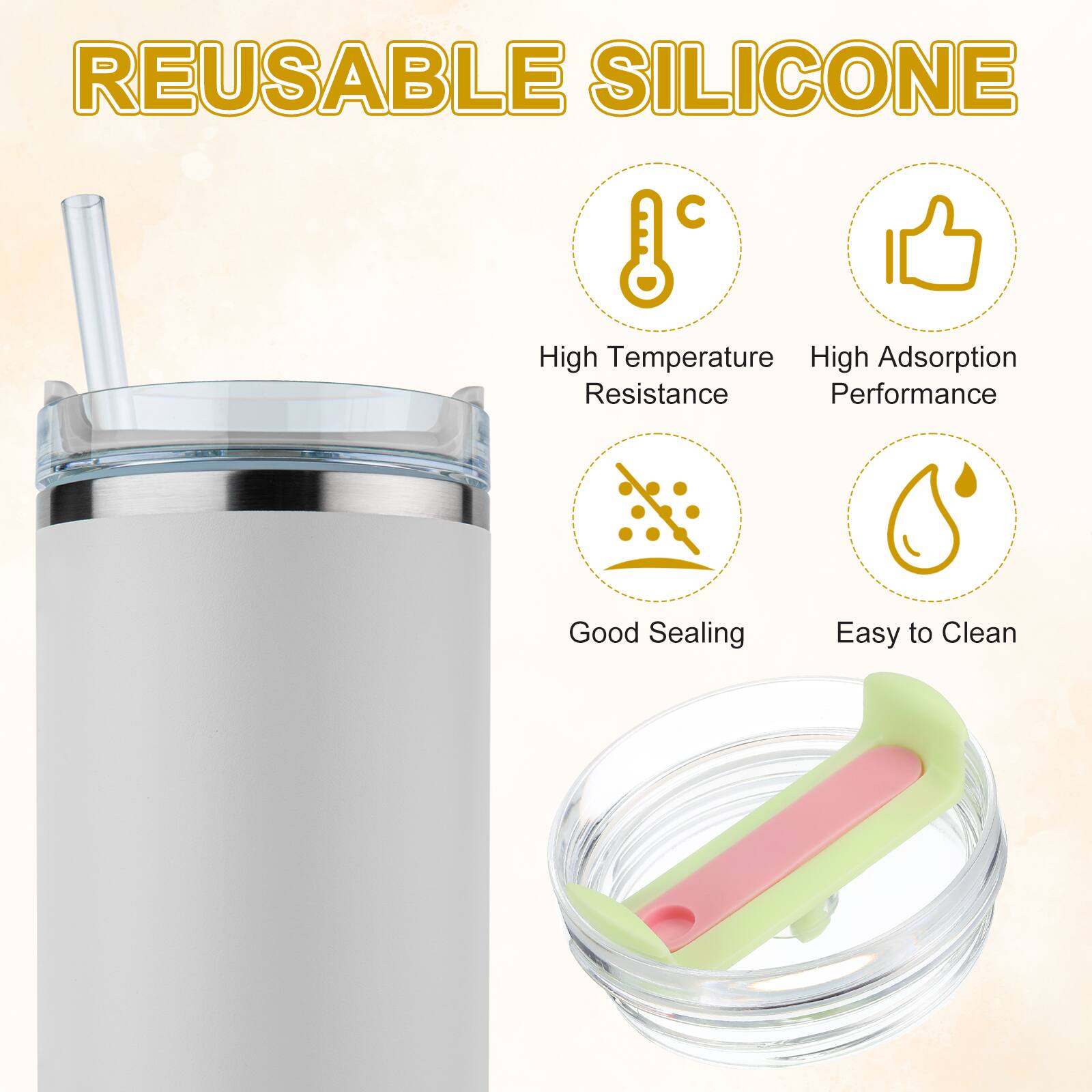 REUSABLE SILICONE

- High Temperature Resistance
- High Adsorption Performance
- Good Sealing
- Easy to Clean