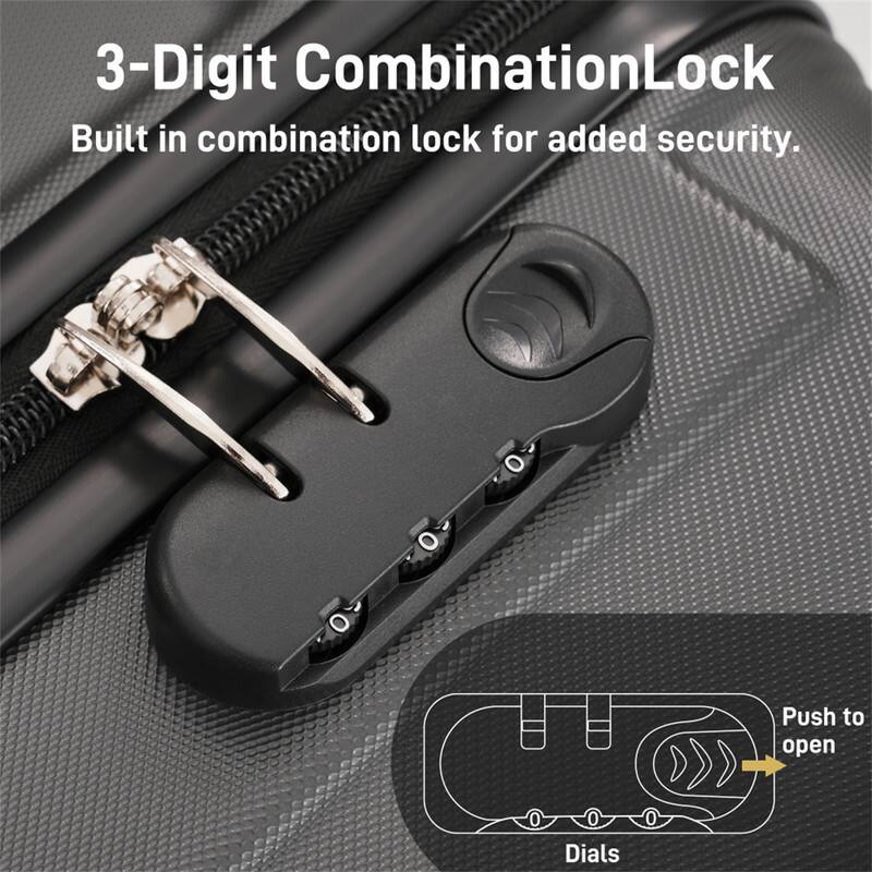 3-Digit Combination Lock

Built in combination lock for added security.

Push to open

Dials